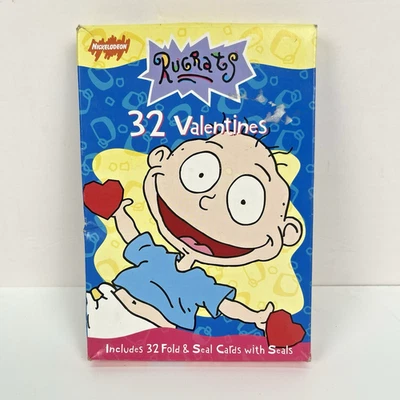 Rugrats Valentines day 32 Classroom Exchange Card 8 Designs 1999  NP - Image 1 of 4