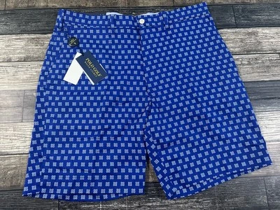 Bermuda Polo Golf Ralph Lauren Masculina 36” Ajuste Clássico Elástica Frente Plana Azul $98 - Imagem 1 de 4