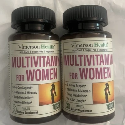 Vimerson Health Suplemento Multivitamínico y Mineral para Mujer, 30 Comprimidos X2, 9/26 Foto 1 de 3