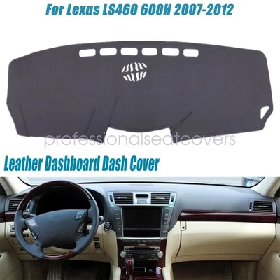 Cubierta de tablero de cuero para Lexus LS460 LS600H 2007-2012 alfombra de tablero Foto 1 de 4