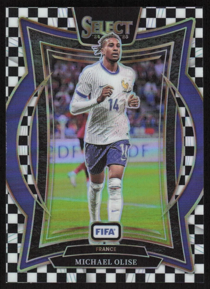 2024-25 Panini Select Terrace Checkerboard SSP SP #71 Michael Olise France - Image 1 of 2