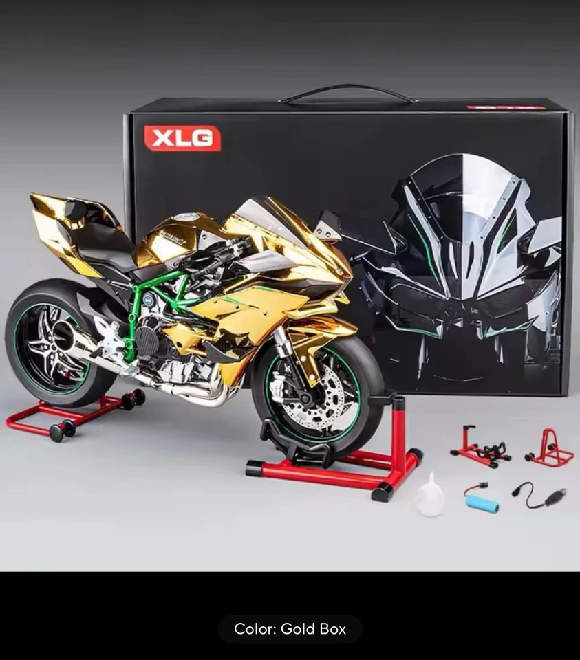 Nuevo spray 1:6 Kawasaki Ninja H2R aleación diecast motocicleta juguete de regalo realista Reino Unido Foto 1 de 1
