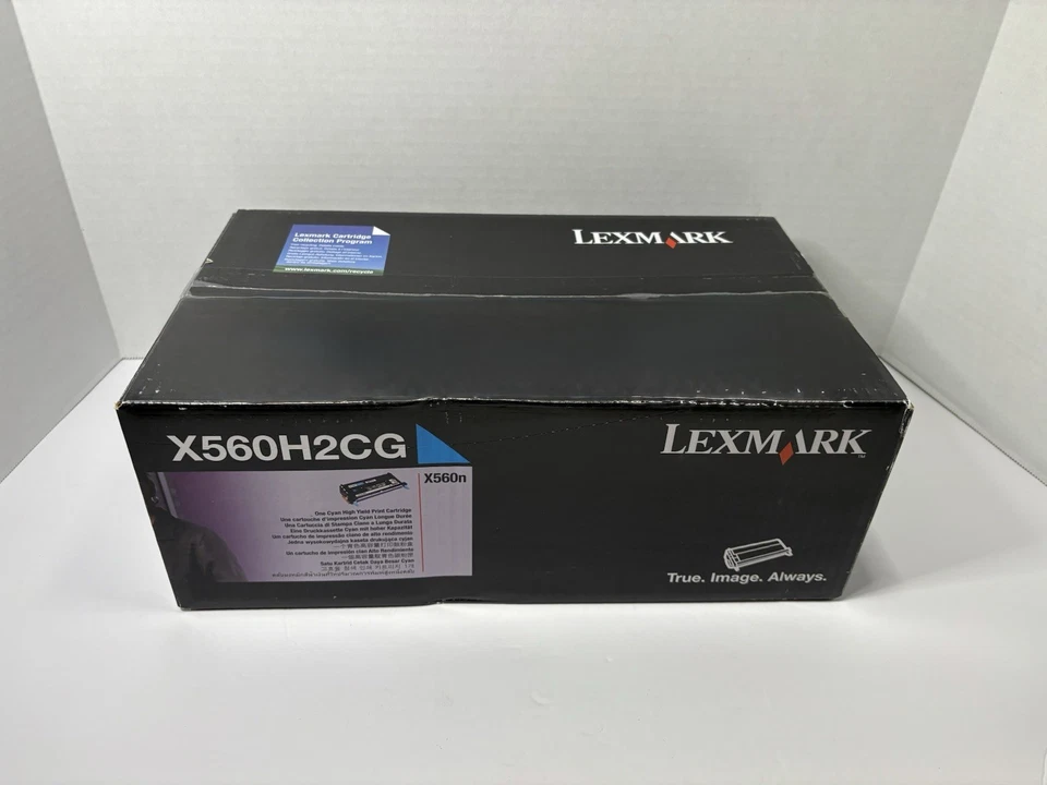 Lexmark X560H2CG Cyan High Yield Ink Cartridge OEM Factory Sealed - Image 1 of 2