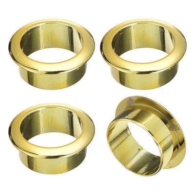 4 Piezas 35mm Cubierta de Agujero de Cable ABS Oficina Escritorio Cable Cable Ojal, Dorado Foto 1 de 4