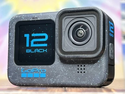 GoPro HERO12 Black - 5.3K60 UHD Video 27MP Streaming Action Camera + Battery - Image 1 of 4