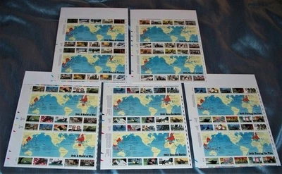 US - 5 World War II Panes  of 20 each, Sc. 2559, 2697, 2765, 2838, 2981, MNH - Image 1 of 4