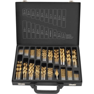 HSS BOHRERSET 231 TEILE TITANBOHRER SPIRALBOHRER 1-10mm HOLZBOHRER BOHRER - Bild 1 von 3