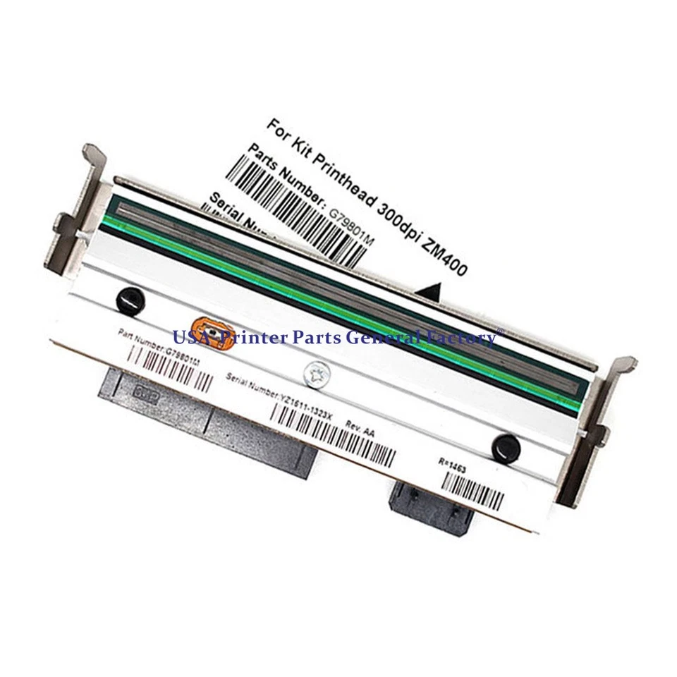 79801M New Print Head For Zebra ZM400 Thermal Label Printer 300dpi Fast delivery - Image 1 of 4