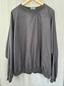 Vintage Ivy Crew Windbreaker Pullover Jacke Schwarz XXL Langarm Preppy Sport - Bild 1 von 11