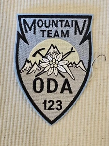 1980s 1990s US Army Special Forces Mountain Team ODA 123 Patch L@@K!!! - Picture 1 of 2
