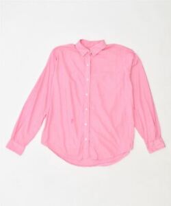 BROOKS BROTHERS Womens Oversized Shirt UK 14 Large Pink PC05