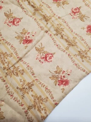 3 Sisters Quilt Fabric Luna Notte Moda Florals Tan Sew Quilt OOP ONE YARD  - Image 1 of 2