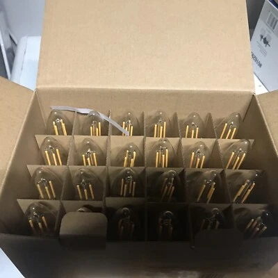 GE Decorative Candle Bulb 24 Pack LED B10C Soft White 500 Lumens - Image 1 of 2