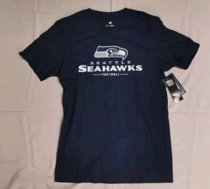 Fanatics NFL Seattle Seahawks Men's Navy Blue Short Sleeve T Shirt M NWT - Picture 1 of 9