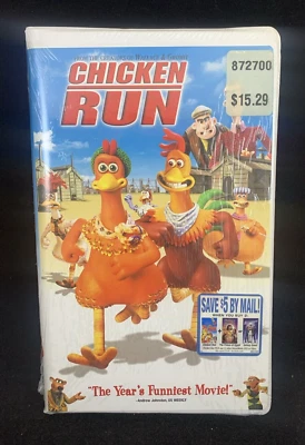 Chicken Run (VHS, 2000) New Sealed DreamWorks Home Entertainment 85754 - Image 1 of 4
