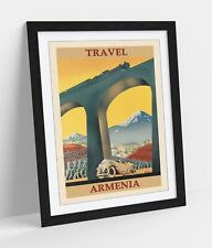 VINTAGE ARMENIA TRAVEL POSTER -FRAMED ART PICTURE PAPER PRINT