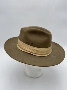 Vintage Stetson Safari Collection 4X Beaver Western Hat Eddie Bauer 6 3/4 USA - Imagen 1 de 12