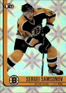 2001-02 Pacific Heads-Up Boston Bruins Hockey Card #9 Sergei Samsonov