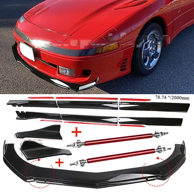 For Mitsubishi 3000GT Front Bumper Lip Rear Splitter Spoiler Side Skirt G+ - Image 1 of 4