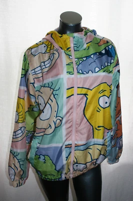 Womens Members Only Rugrats Windbreaker Jacket Hooded Pockets Full ZIp Med M - Image 1 of 4