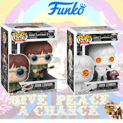 FUNKO POP! ROCKS JONH LENNON 246 CLASSIC O SPECIAL EDITION SCEGLI IL TUO - Immagine 1 di 4