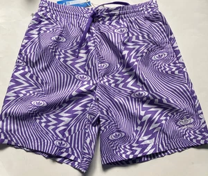 Adidas Originals Rekive Allover Print Shorts Mens size M L XL Purple HR8585 - Picture 1 of 9