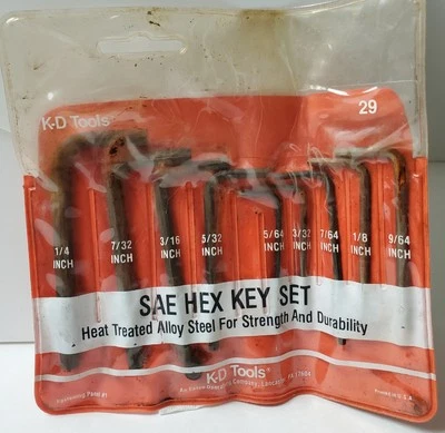 Juego de llaves hexagonales estándar de brazo corto KD Tools de 9 piezas #29 Foto 1 de 3