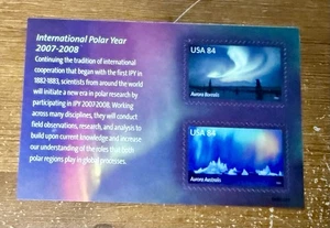 USA Briefmarken Scott # 4123 2007 84c Internationales Polarjahr Block - Bild 1 von 1