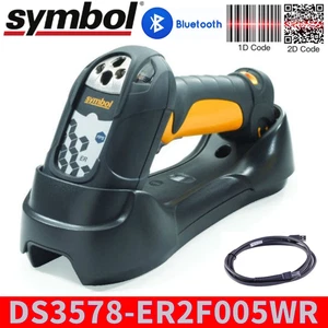 Symbol DS3578-ER Wireless 1D/2D Barcode Scanner w Cradle & USB Cable & Battery - Picture 1 of 7