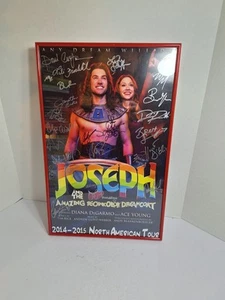 JOSEPH AND THE AMAZING TECHNICOLOR DREAMCOAT, SIGNED,BROADWAY WINDOW CARD/POSTER - Picture 1 of 3