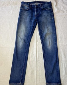Nudie Jeans Co Lean Dean schwarze Augen Herren 32 x 32 passt 33 x 31 Slim Stretch Bio - Bild 1 von 11