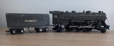 LIONEL LINES 224E LOCOMOTIVE + TENDER belle et très lourde ECHELLE O - Photo 1/4