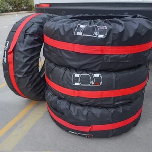 Car Winter Tire Cover Spare Tire Cover, Seasonal Tire Totes for 13" to 18" Tire - Picture 1 of 11