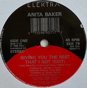 Anita Baker - Giving You The Best That I Could - 7” Vinyl Single - Picture 1 of 3