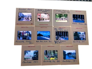 Lote de 11 diapositivas fotográficas INGLATERRA GB UK 1962/67/9 35mm CAMBRIDGE PICCADILLY - Imagen 1 de 5