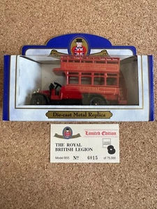Oxford Diecast British Legion Open Top Bus General Ltd Edition Boxed B55 Boxed. - Picture 1 of 3