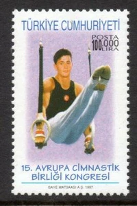 Turquía sin montar o nunca montada 1997 SG3331 15o Congreso Europeo de Gimnasia - Imagen 1 de 1