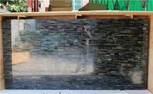 22"x36" Elegant Tiger Eye Corner Table Luxury Stone Dining Room Furniture Decors - Picture 1 of 8