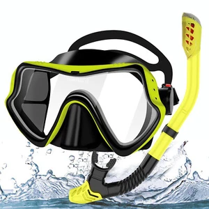 Erwachsene Schnorchelset Anti-Fog Taucherbrille Schnorchel Tauchmaske Set - Bild 1 von 14