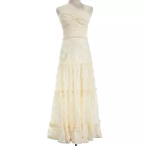 Alexis NWT Rasa Sleeveless Semi-Sheer Midi Dress Size XS in Natural (Ivory) - Picture 1 of 9