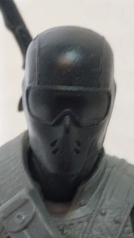 CH019 Custom cast figure head for use with 1:12th GI JOE Classified Snake Eyes Cover