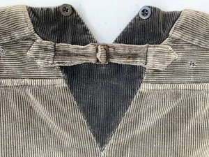 Vintage Corduroy Pants French workwear trousers gray-brown 45 inch waist - Picture 1 of 8