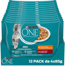 Purina One Adult Filettini in Salsa Cibo Umido per Gatti Pollo E...