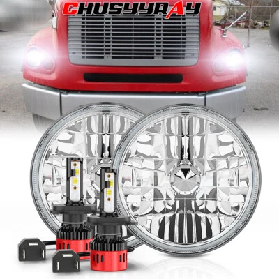 Proyector redondo de 7 pulgadas faros LED haz alto/bajo para camión Freightliner FL112 Foto 1 de 4