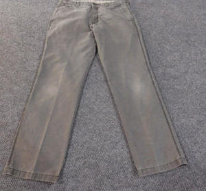 haggar life khaki pants 32x32 gray straight mens chino classic - Picture 1 of 10