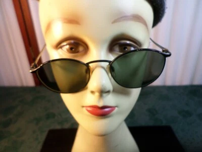 Vintage Giorgio Armani Italian Made Round Metal Frame Prescription Sunglasses - Image 1 of 4