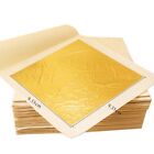 100PCS 24K Gold Leaf Edible Gold Foil Sheets for Food Cake Decoration Arts Paper