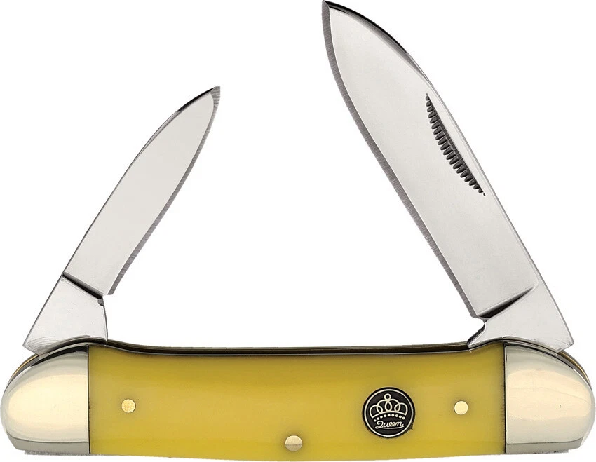 Queen QN64R Canoe 2x Blades Red Handle Folding Knife