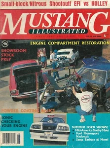 MUSTANG ILLUSTRATED 1987 FALL - ENGINE COMPARTMENT RESTO, HOSEY'S '67 454 FORD* - Imagen 1 de 1