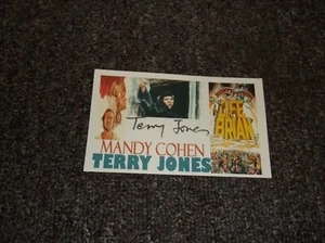 Terry Jones (1942-2020) signed 3x5 paper Monty Python - Picture 1 of 1